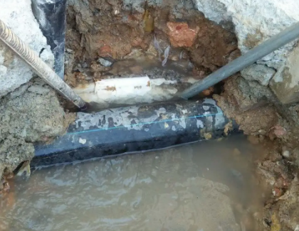 民权测漏水之水管漏水